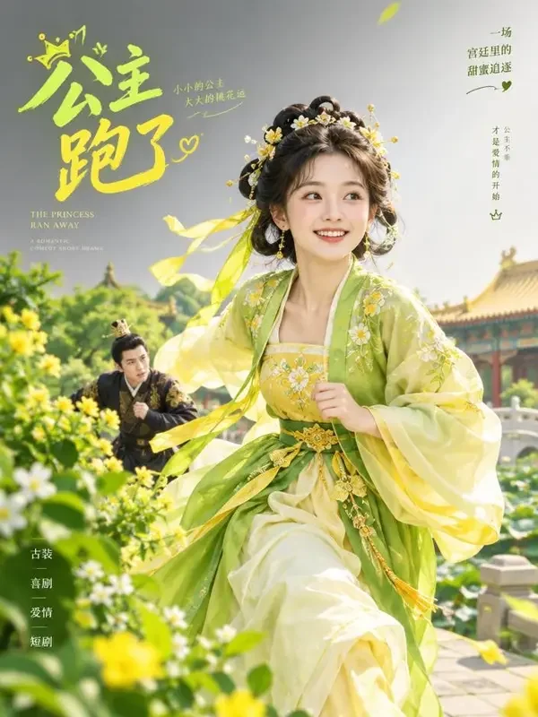 王妃她又跑路了 短剧封面（古装穿越）